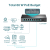 TP-LINK SF1008P switch 8x10/100 PoE Desktop