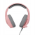Marvo TACTIC 40 słuchawki z mikrofonem, przewodowe, różowe, 2.0, RGB, USB