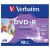 Verbatim DVD+R Wide Inkjet Printable ID Brand 4.7GB 16x jewel box 10-pack