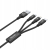 Unitek przewód ładujący USB 3 w 1 czarny C14049BK