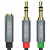 Unitek przewod miniJack 3,5mm (F) - 2x 3,5mm (M)