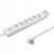 Qoltec Listwa antyprzepięciowa 6 gniazd 2 x USB 1.8m Biała
