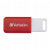 Verbatim USB flash disk, USB 2.0, 16GB, DataBar, czerwony, 49453,