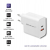 Qoltec Ładowarka sieciowa 63W 5-20V 1.5-3A USB typ C PD USB QC 3.0 Biała