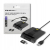 Qoltec Inteligentny czytnik chipowych kart SCR-0634 USB 2.0 +USB-C