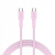 CANYON Kabel OnWire 60CL C-C 60W w oplocie 1m Różowy