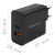 Qoltec Ładowarka Super Quick PD 1xUSB-C 1xUSB 90W 5-20V 2.4-4.35A Czarna