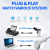 Qoltec Czytnik kodów kreskowych 1D CCD USB Biały 50865