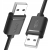 Unitek Y-C442GBK przewód USB 2.0 AM-AM 1.5m