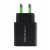 Qoltec Ładowarka sieciowa 18W 5-12V 1.5-3A USB typ C PD USB QC 3.0 Czarna