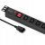 Qoltec Listwa zasilająca PDU antyprzeciąż. do RACK 19 1U 10A 8xIEC 2m