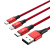 Unitek C4049RD 3-in-1 USB Charging Cable