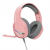 Marvo TACTIC 40 słuchawki z mikrofonem, przewodowe, różowe, 2.0, RGB, USB