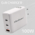 Qoltec Ładowarka sieciowa 100W GaN 5-20V 1.5-5A 2x USB-C PD 1x USB QC 3.0