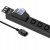 Qoltec Listwa zasilająca PDU antyprzeciąż, RACK 19" 1U 10A 8xIEC 2m