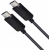 Kabel USB C - USB C 3m silikonowy czarny 2.0