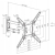 Maclean Uchwyt do TV uniwersalny max VESA 400x400 23-55