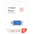 Verbatim USB flash disk, USB C, 128GB, Plectra, niebieski, USB C 30233
