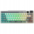 ROYAL KLUDGE RK M70 Cyan Purple Gaming Keyboard Cream switch