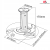 Maclean Uchwyt sufitowy do projektora 80-170mm10kg MC-515 S