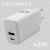 Qoltec Ładowarka sieciowa 45W GaN 5-20V 1.5-3A 1x USB-C PD 1 x USB QC 3.0
