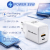 Qoltec Ładowarka sieciowa 35W GaN 5-20V 1.5-3A 1x USB-C PD 1 x USB QC 3.0