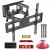 Uchwyt do TV Maclean, max VESA 400x400, 32-75", 50kg, reg.kąta w pionie i poziomie, profil 80-380mm, czarny, MC-788