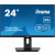 IYAMA Monitor 23.8 cala XUB2492HSU-B6 IPS HDMI DP 100Hz PIVOT USB HAS/150mm