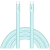 Verbatim USB-C kabel SoftTouch USB C - USB C 60W 1.2m Cyan box 30273