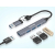CANYON HUB DS-02 4 w 1 USB-A/C Szary