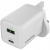 CANYON Ładowarka sieciowa CU45AC GaN 45W 1xPD 1xQC UK Biała