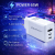 Qoltec Ładowarka sieciowa 65W GaN 5-20V 3-3.35A 2x USB-C PD 1 x USB QC 3.0