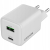 CANYON Ładowarka sieciowa CU45AC GaN 45W 1xPD 1xQC EU Biała