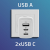 Qoltec Ładowarka sieciowa 65W GaN 5-20V 3-3.35A 2x USB-C PD 1 x USB QC 3.0