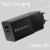 Qoltec Ładowarka GaN POWER PRO 1xUSB-C 1xUSB 100W 5-20V 1.5-5A PD Czarna