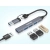 CANYON HUB DS-02 4 w 1 USB-A/C Szary