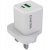 CANYON Ładowarka sieciowa CU20AC GaN 20W 1xPD 1xQC UK Biała
