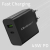 Qoltec Ładowarka Super Quick PD 1xUSB-C 1xUSB 45W 5-20V 2.25-3A Czarna