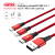 Unitek C4049RD 3-in-1 USB Charging Cable
