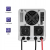 Qoltec Zasilacz awaryjny Pure Sine Wave UPS 500VA 350W Stała faza Szary