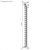 Organizer kabli maskownica do biurka Nano RS 1345mm czano czerwony RS125