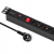 Qoltec Listwa zasilająca PDU antyprzeciąż, do RACK 19" 1U 16A 6xSC 2m