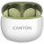 CANYON Słuchawki dokanałowe TWS 5 Etui Zielone
