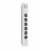 Qoltec Listwa antyprzepięciowa 6 gniazd 2 x USB 1.8m Biało-szara