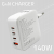 Qoltec Ładowarka sieciowa 140W GaN 5-20V 2.5-5A 3x USB-C PD 1x USB QC 3.0