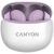 CANYON Słuchawki dokanałowe TWS 5 Etui Fioletowe