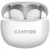CANYON Słuchawki dokanałowe TWS 5 Etui Białe
