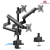 Maclean Uchwyt biurkowy 3 monitory VESA 75x75 100x100 17-27