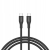 Canyon CC60SC10 - kabel USB-C do USB-C 60 W 1 m Silikonowy Czarny
