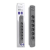 Qoltec Listwa antyprzepięciowa 6 gniazd 2 x USB 1.8m Szara